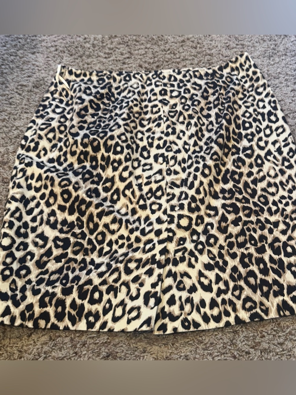 Jones New York Leopard Print Skirt - Black & Cream - Picture 2 of 3